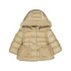 Satin coat almond