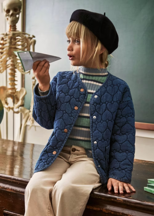 Mayoral Hearts denim jacket