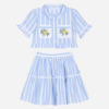 Patachou Blue stripe set