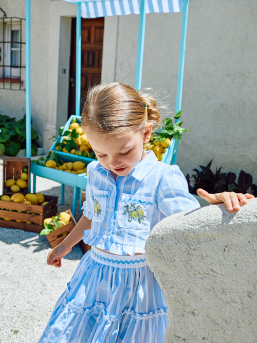 Patachou Blue stripe set