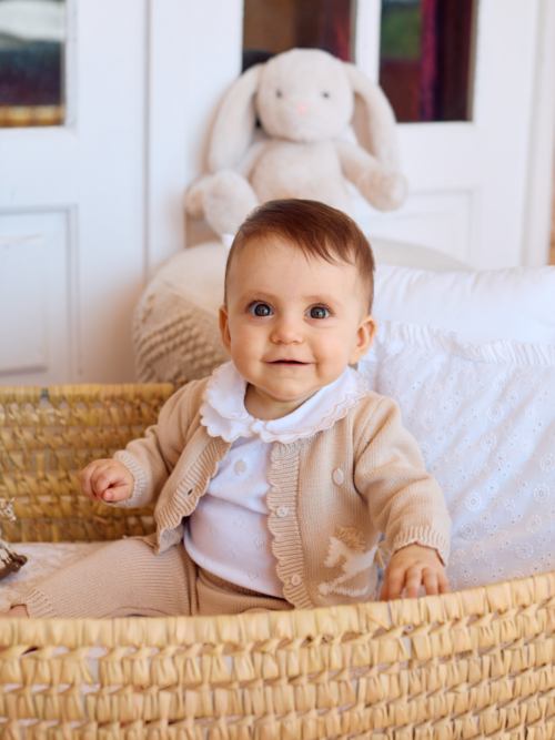Baby Patachou tricot beige set