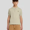 Lyle & Scott - Knitted polo shirt wheat