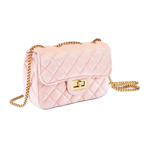 Prinsessefin Velvet icy pink M bag