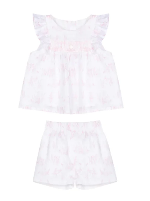 Patachou - Pink Toile de Jouy 2 piece set