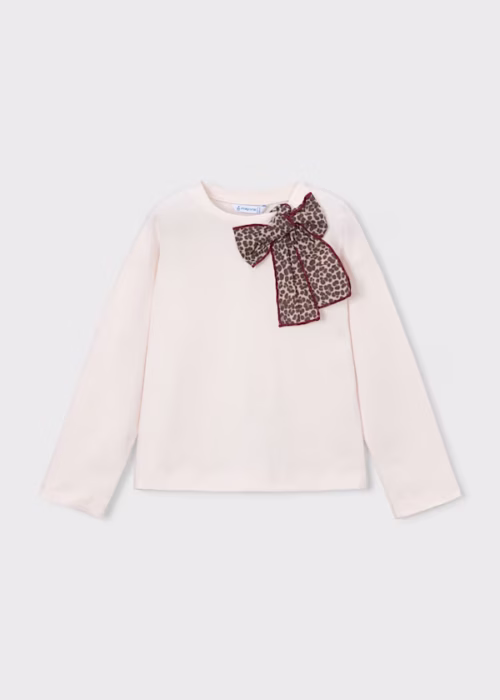 Mayoral longesleeve panter bow