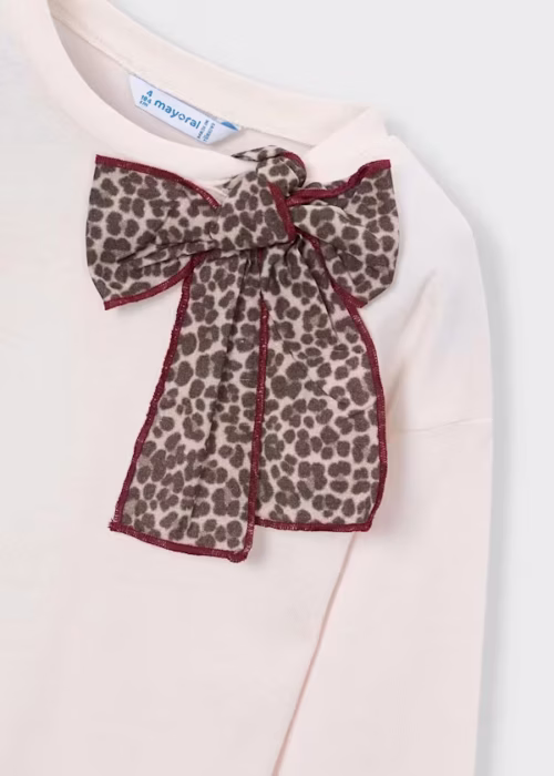 Mayoral longesleeve panter bow