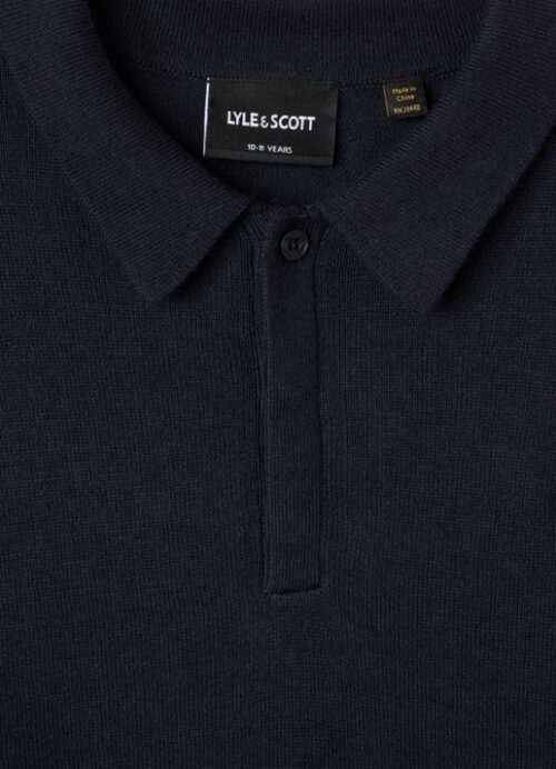 Lyle & Scott knitted polo shirt
