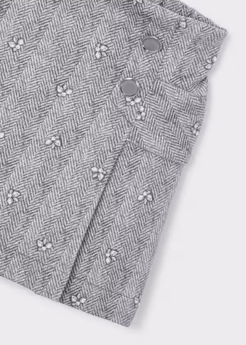 Mayoral suede rok grijs
