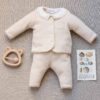 Tartine et Chocolat - Beige gemêleerde katoenen set