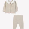 Tartine et Chocolat - Beige gemêleerde katoenen set