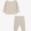 Tartine et Chocolat - Beige gemêleerde katoenen set