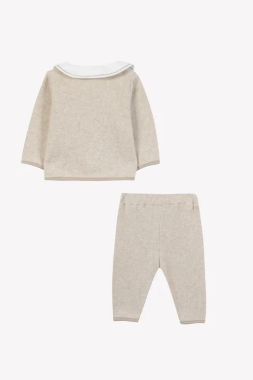 Tartine et Chocolat - Beige gemêleerde katoenen set