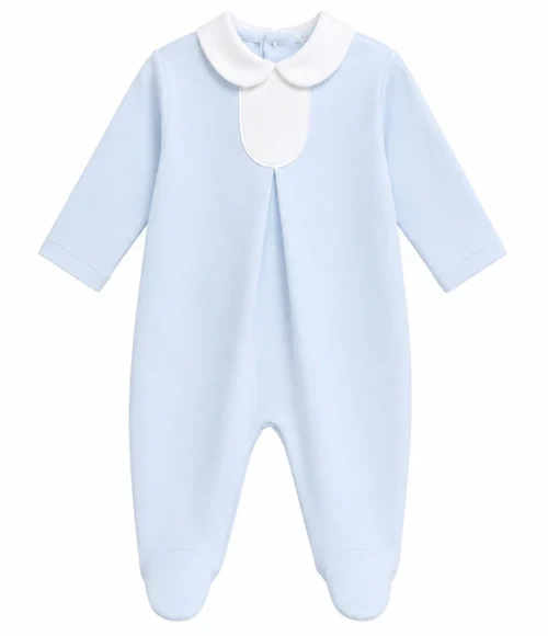 Bluesbaby boxpakje met Peter Pan kraag blue