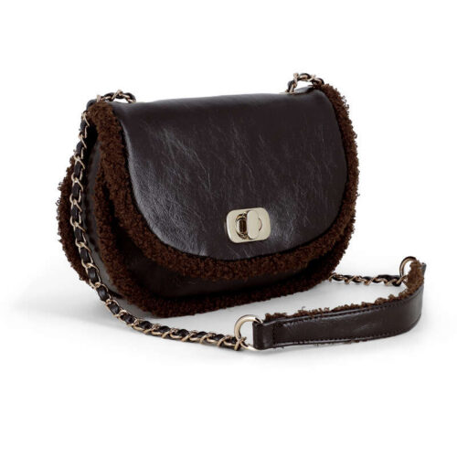 Abel & Lula - Mixed faux-shearling bag