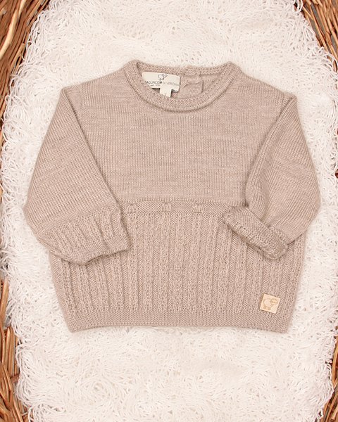 Maglifici - Kabeltrui beige merino wol