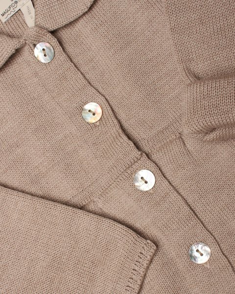 Maglifici - Baby jas merino wol beige